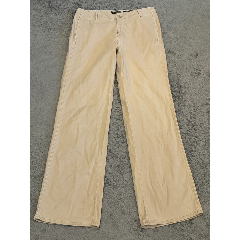 Eddie Bauer Beige Wide-Leg Trousers